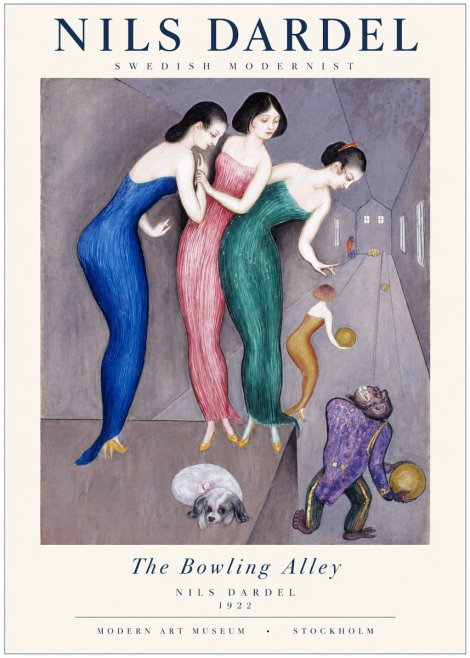 Nils Dardel Three Graces No2 - Poster