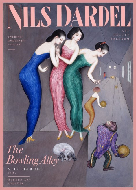 Nils Dardel Three Graces No3 - Poster