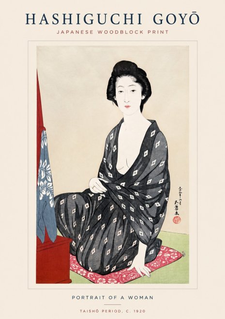 Hashiguchi Goyō Portrait of a Woman No1 - Poster