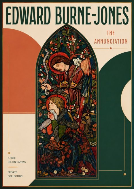 Edward Burne-Jones The Annunciation No4 - Poster