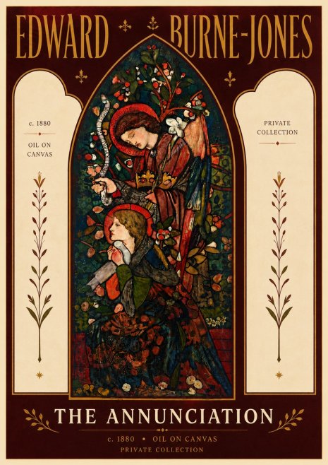 Edward Burne-Jones The Annunciation No6 - Poster