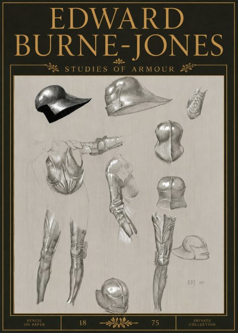 Edward Burne-Jones Studies of Armour No5 - Poster