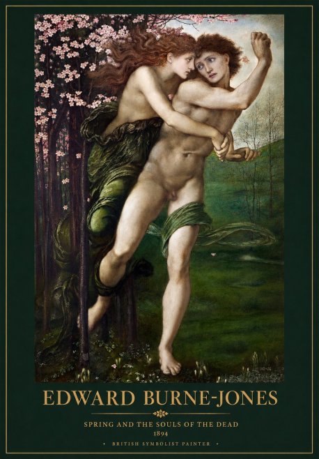 Edward Burne-Jones Springtime and the Spring No4 - Poster