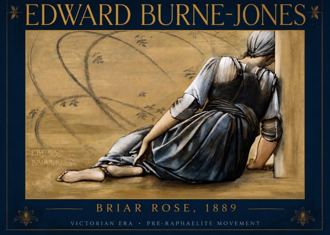 Edward Burne-Jones Briar Rose No2 - Poster