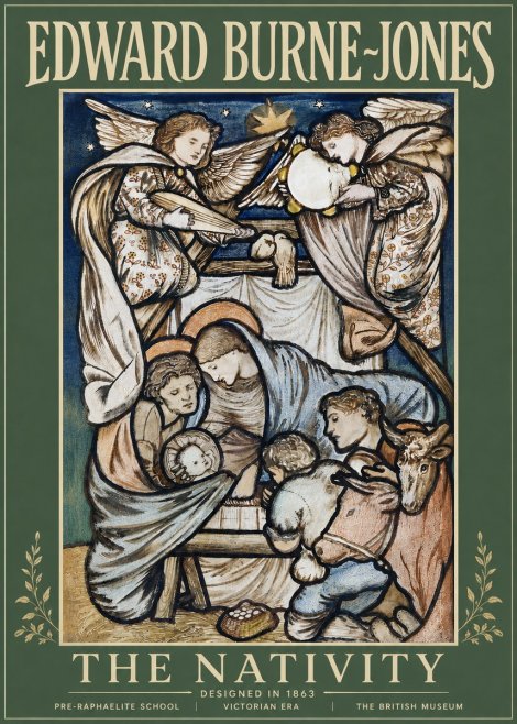 Edward Burne-Jones The Nativity No5 - Poster