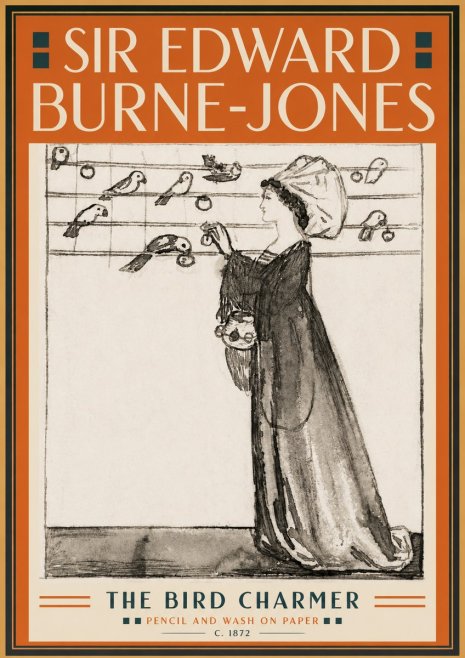 Edward Burne-Jones The Bird Charmer No5 - Poster