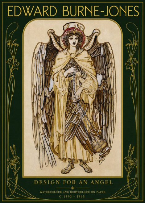 Edward Burne-Jones Design for an Angel No2 - Poster
