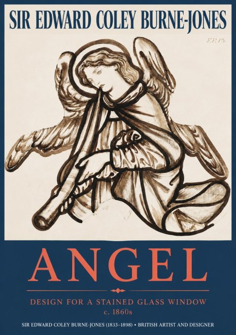 Edward Burne-Jones Angel No2 - Poster