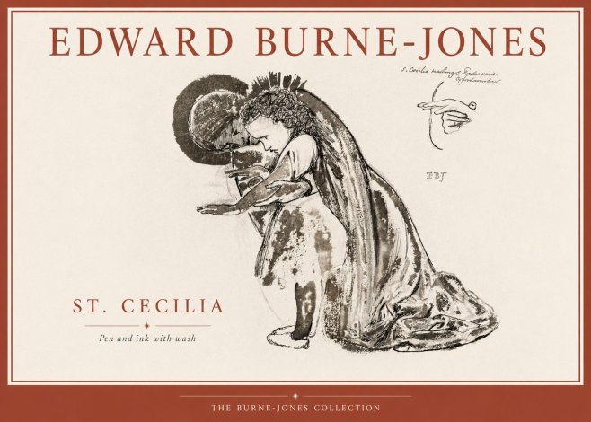 Edward Burne-Jones St. Cecilia No4 - Poster