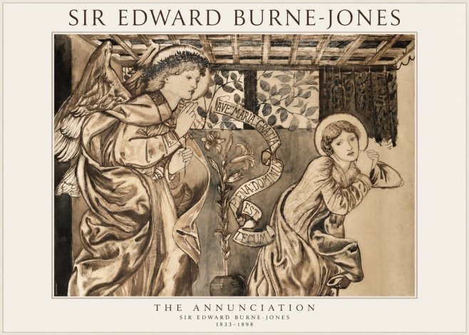 Edward Burne-Jones The Annunciation No1 - Poster