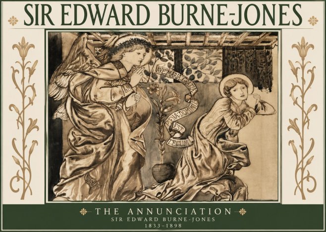 Edward Burne-Jones The Annunciation No3 - Poster