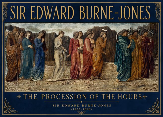 Edward Burne-Jones The Procession of the Hours No4 - Poster