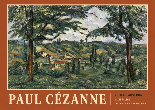 Paul Cézanne View of Auvergne No5 - Poster