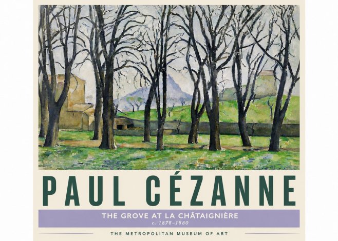 Paul Cézanne The Grove at La Châtaignière No4 - Poster