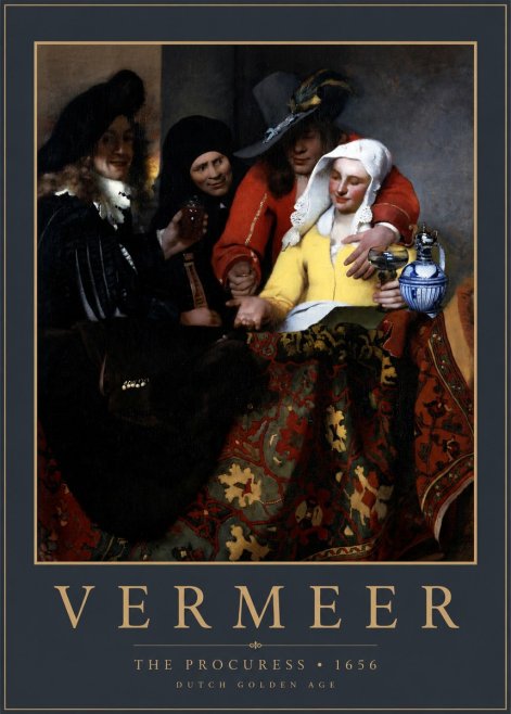 Vermeer The Procuress No2 - Poster