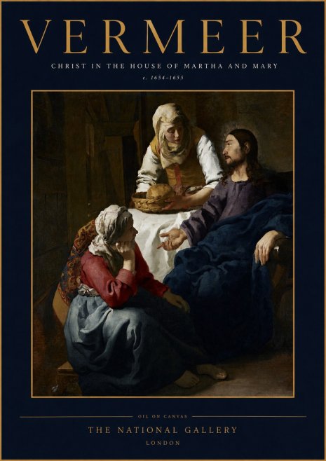 Vermeer Christ in the House of Martha and Mary No2 - Poster