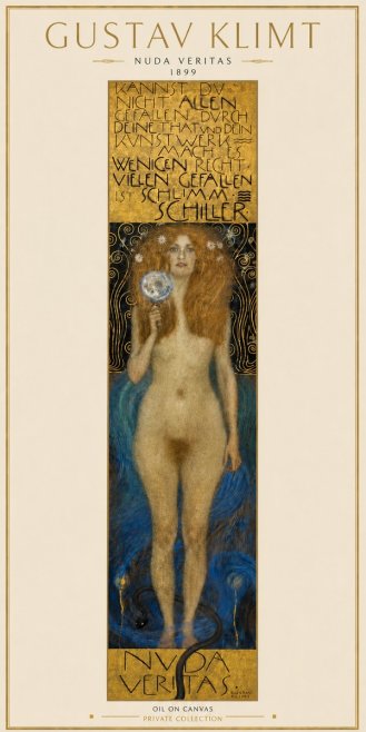 Klimt Nuda Veritas No6 - Poster