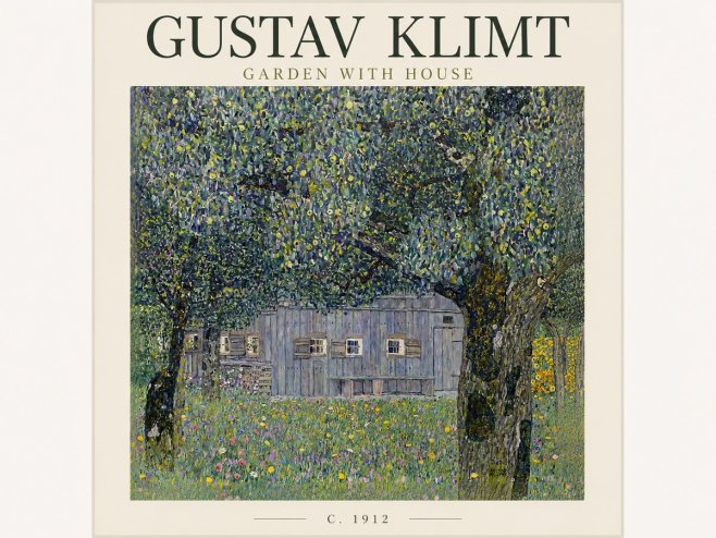 Klimt Garden with House No3 - Poster