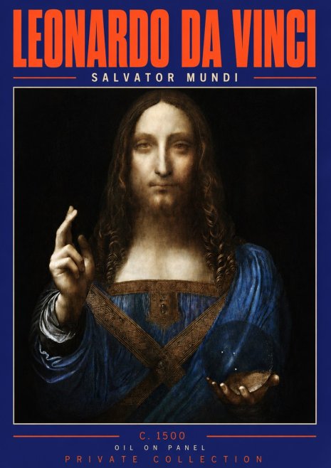 Leonardo da Vinci Salvator Mundi No4 - Poster