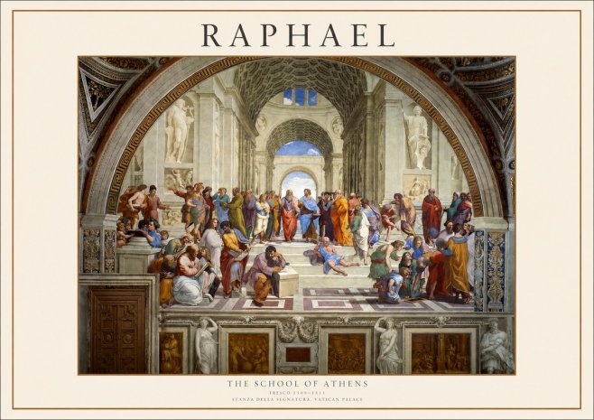 Raphael The School of Athens No1 - Poster