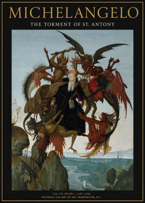 Michelangelo The Torment of St. Antony No2 - Poster