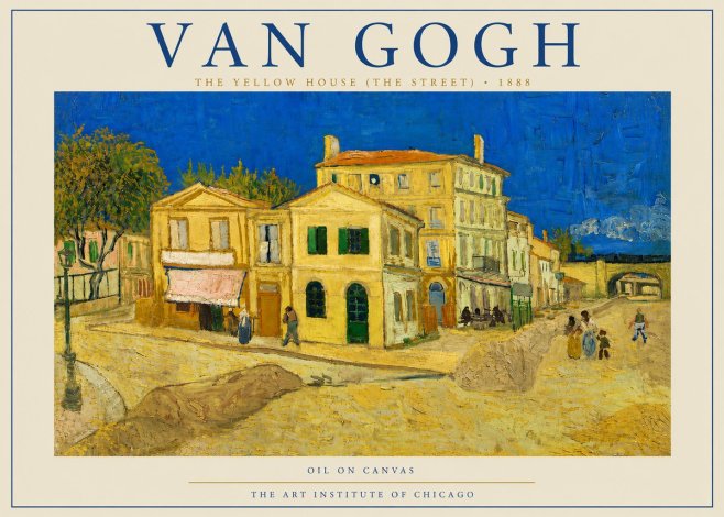 Van Gogh The Yellow House (the Street) No5 - Poster