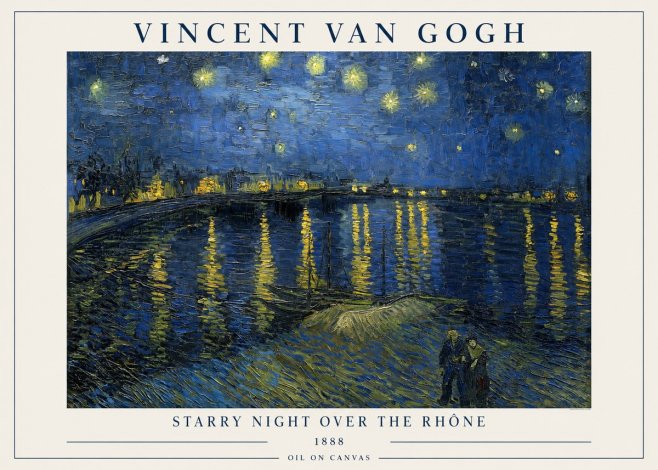 Van Gogh Starry Night over the Rhône No1 - Poster