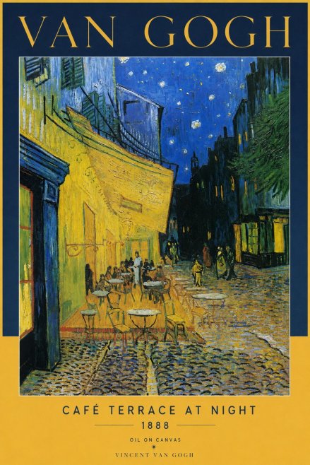 Van Gogh Café Terrace at Night No2 - Poster