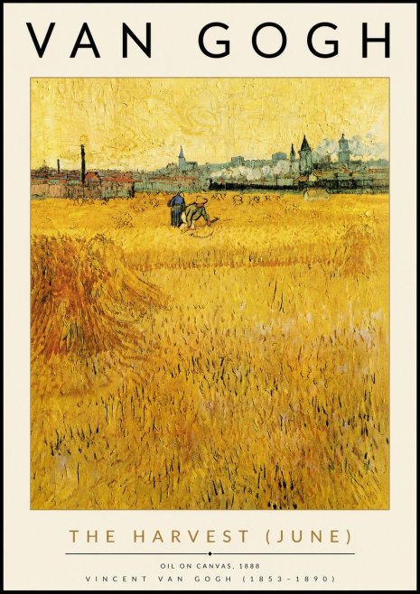Van Gogh The Harvest (June) No4 - Poster