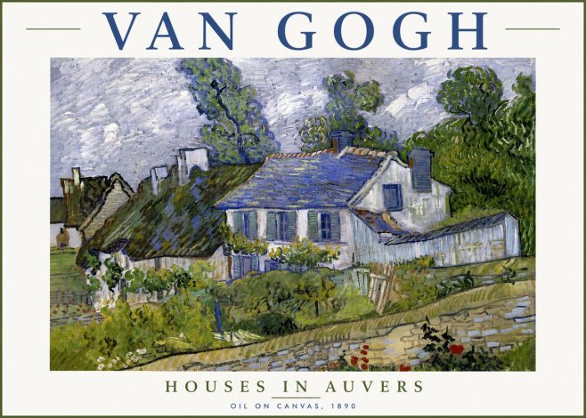 Van Gogh Houses in Auvers No6 - Poster