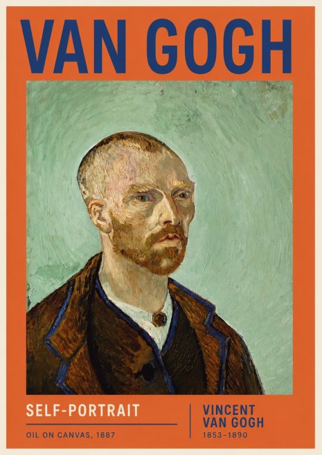 Van Gogh Self-portrait III No6 - Poster