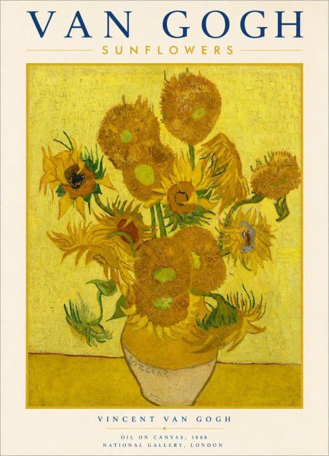 Van Gogh Sunflowers III No3 - Poster
