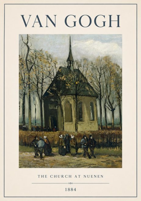 Van Gogh The Church at Nuenen No1 - Poster