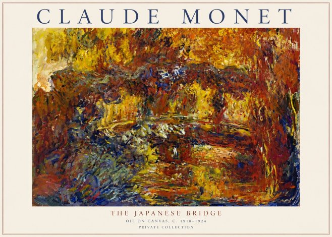 Monet The Japanese Bridge II No3 - Poster