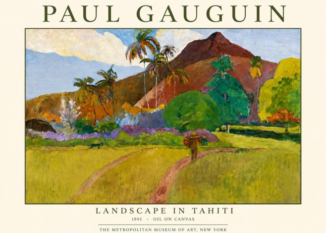 Paul Gauguin Landscape in Tahiti II No3 - Poster
