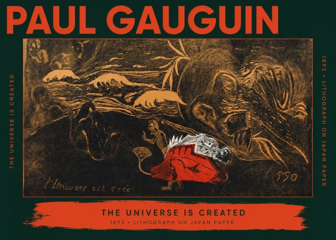 Paul Gauguin The Universe Is Created III No2 - Poster