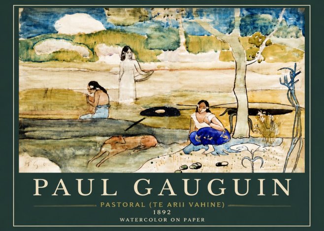 Paul Gauguin Pastoral (Te Arii Vahine) No3 - Poster