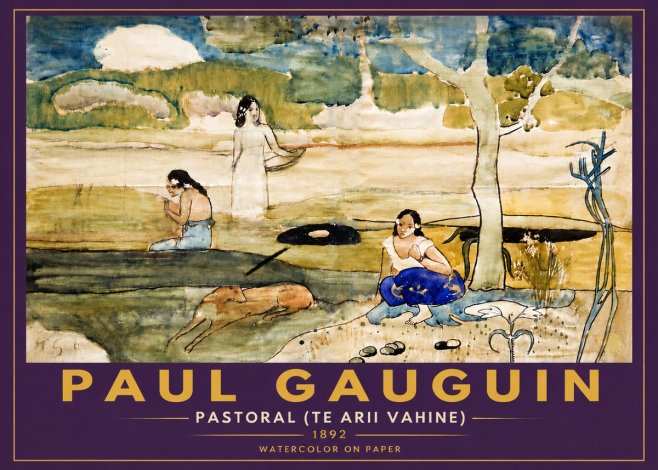 Paul Gauguin Pastoral (Te Arii Vahine) No6 - Poster