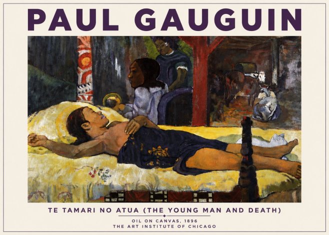 Paul Gauguin Te Tamari No Atua (the Young Man and Death) No4 - Poster