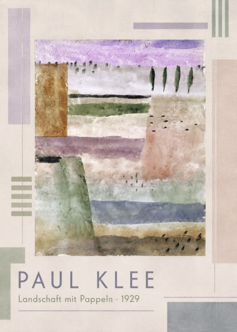 Paul Klee Landschaft Mit Pappeln No1 - Poster