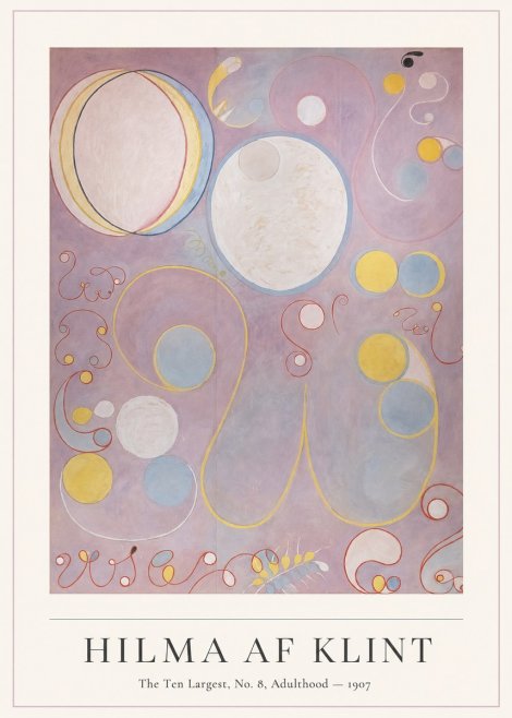 Hilma af Klint The Ten Largest, No. 8, Adulthood No4 - Poster