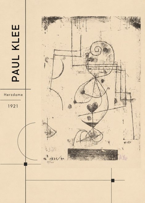 Paul Klee Herzdame No2 - Poster