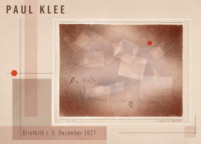 Paul Klee Briefbild Z. 5. Dezember 1927 No3 - Poster