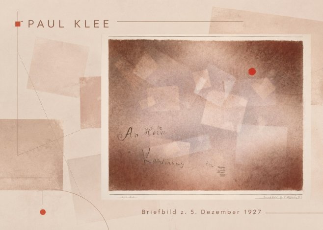 Paul Klee Briefbild Z. 5. Dezember 1927 No6 - Poster