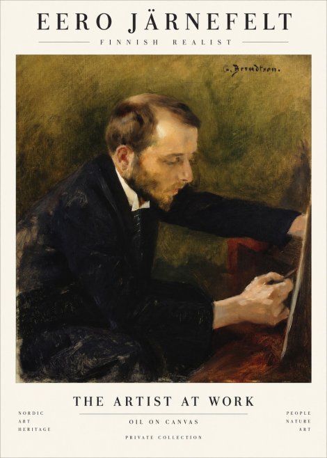Eero Järnefelt Portrait of the Artist No2 - Poster