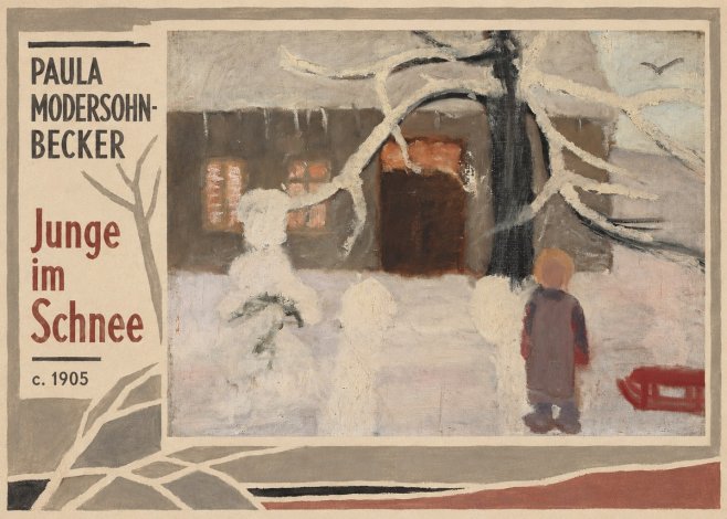 Paula Modersohn-Becker Junge Im Schnee No2 - Poster