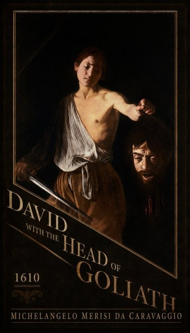 Michelangelo Merisi da Caravaggio David with the Head of Goliath III No4 - Poster