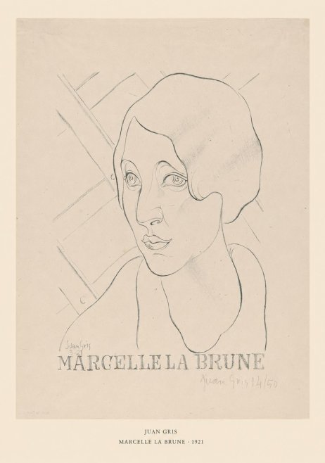 Juan Gris Marcelle La Brune II No6 - Poster