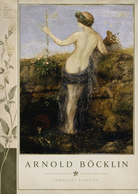 Arnold Böcklin Nymph in a Spring Forest No5 - Poster