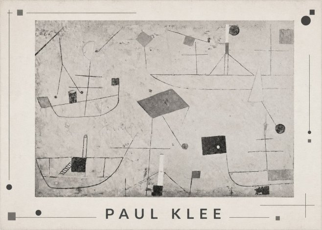 Paul Klee Seascape with Boats No1 - Poster